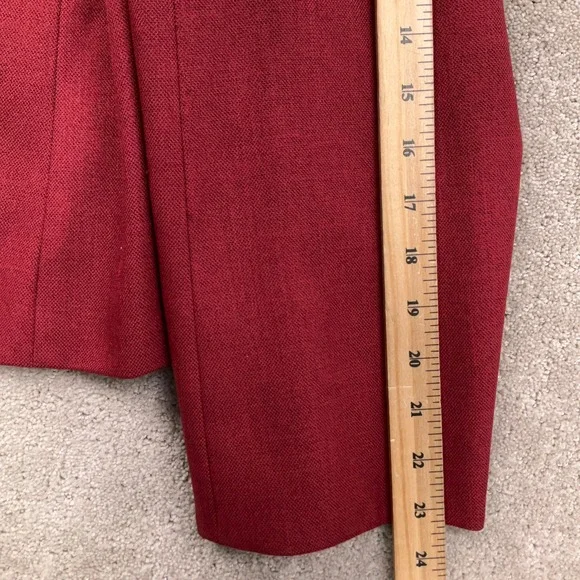 Le Suit Skirt Set Womens 18W Red Monochromatic Layered Professional Church 2pc - Picture 6 of 15